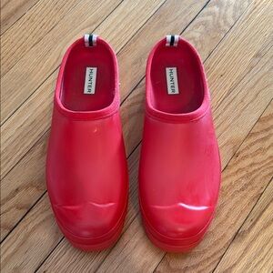 Hunter Red Slip-On Shoes